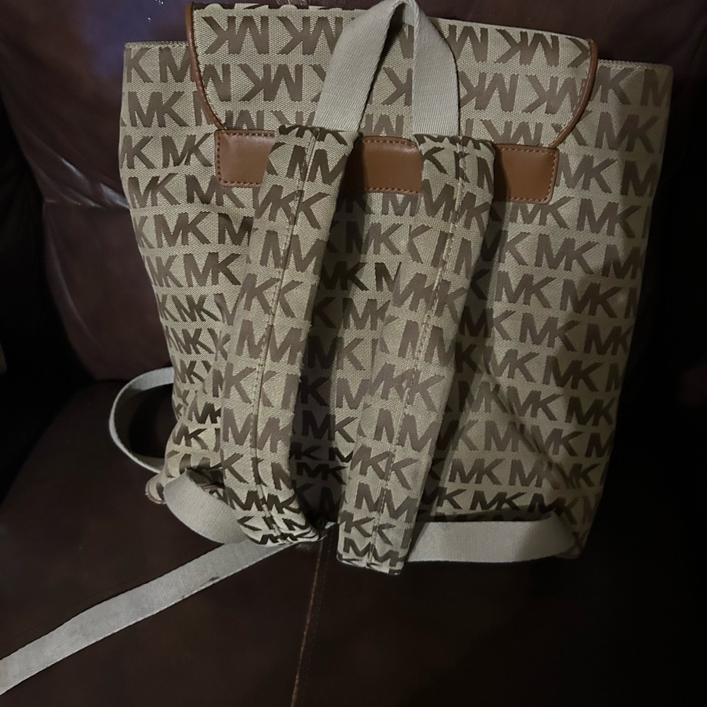 Brown and Tan backpack